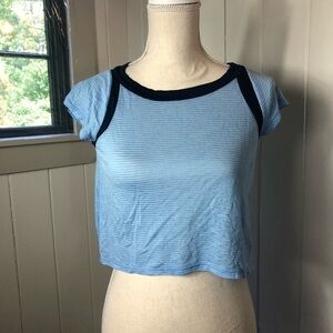 Green Envelope Cropped Tee Shirt